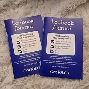 Two OneTouch Logbook Journals in Blue
